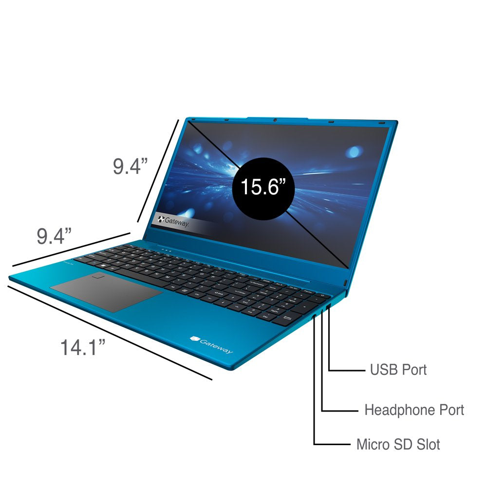 15.6" Ultra Slim Notebook, FHD, AMD Ryzen 7 with Radeon RX Vega 10 Graphics, 512GB SSD, 8GB Memory, Tuned by THX Audio, Fingerprint Scanner, 2MP Camera, HDMI, Windows 11 Home, Blue