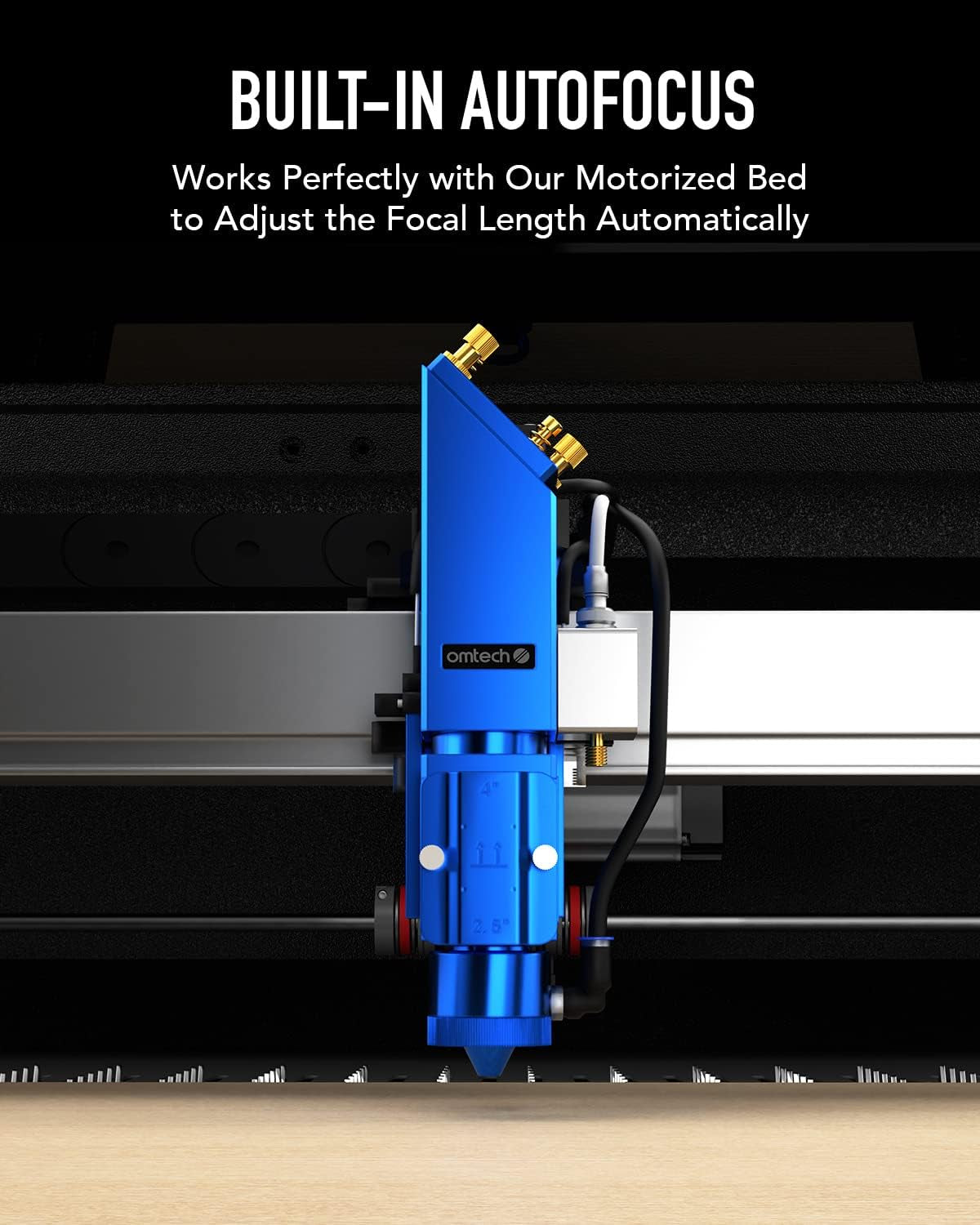 Omtech Pro 150W Hybrid Laser Machine, 34X54 Laser Cutter and Engraver Machine for Metal Acrylic Wood Cutting, Laser Engraver Machine with Autofocus and 4 Way Pass through Doors, Windows Compatible