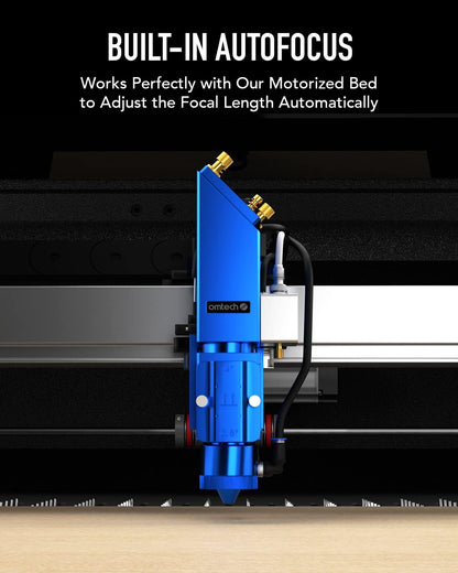 Omtech Pro 150W Hybrid Laser Machine, 34X54 Laser Cutter and Engraver Machine for Metal Acrylic Wood Cutting, Laser Engraver Machine with Autofocus and 4 Way Pass through Doors, Windows Compatible