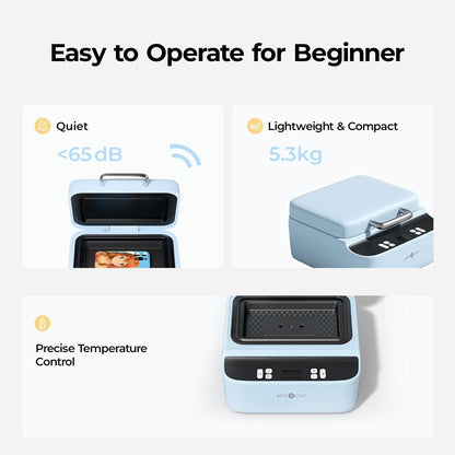 Phone Case Heat Press Machine - Vacuum Heat Press Machine for Phone Cases- Sublimation Press for Custom Phone Case, Badges, Coasters, Includes Film & Fixture (Compatible with Iphone)