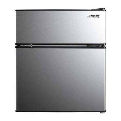 3.2 Cu Ft Two Door Mini Fridge with Freezer, Stainless Steel, E-Star, ARM32D5ASL