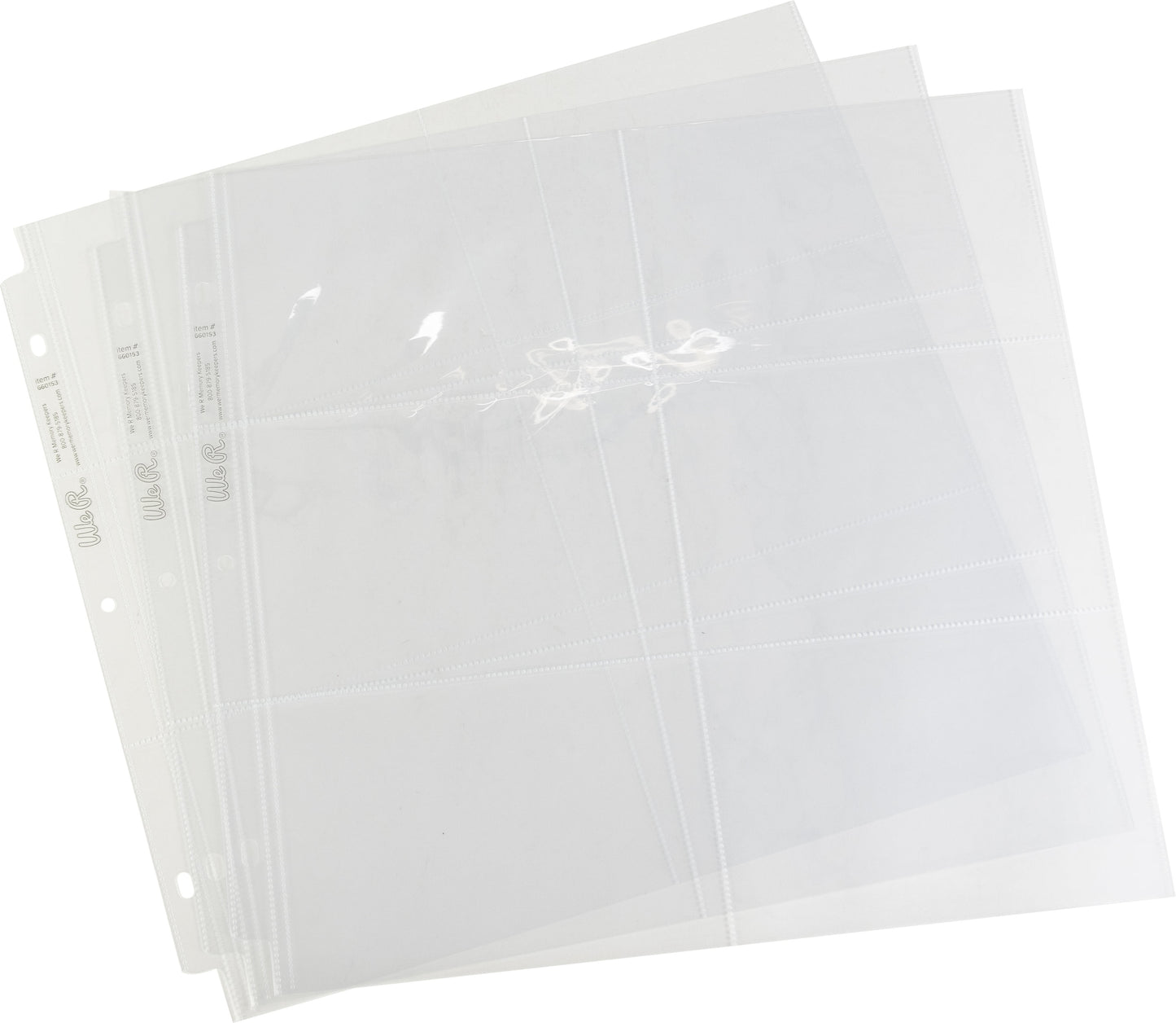 Multipack of 12 - We R Post Bound Photo Sleeves 12"X12" 10/Pkg-Six 4"X6" Pockets