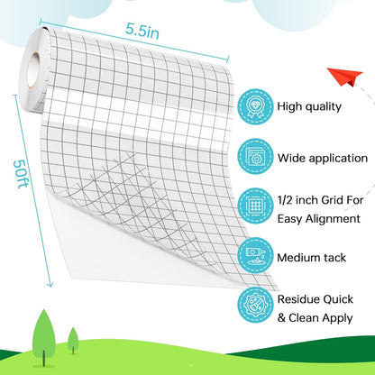 Likcut Glee S501 Vinyl Cutting Machine, Likcut Clear Vinyl Transfer Paper Tape Roll (5.5In X 50Ft)