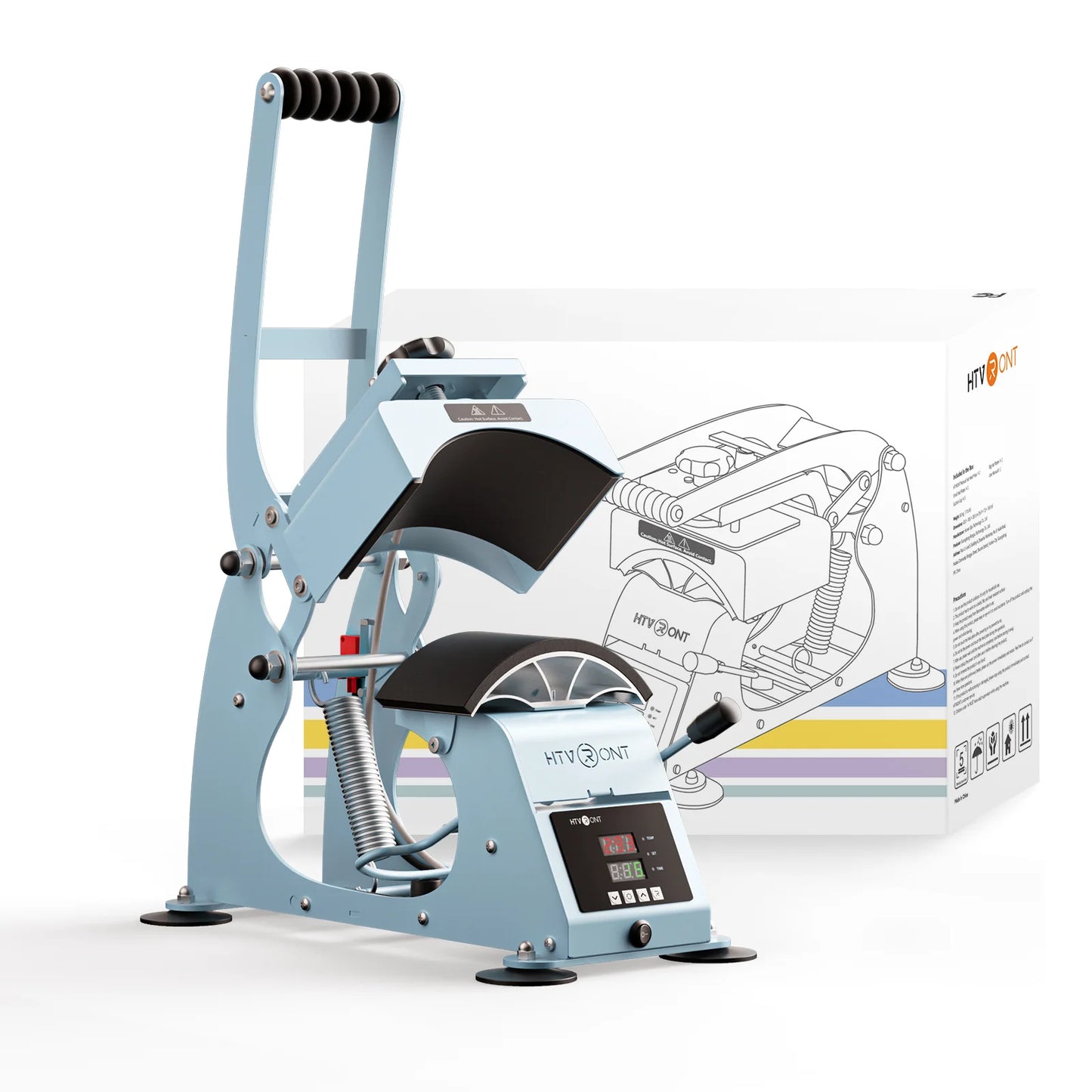 [Machine Bundle] HTVRONT Manual Hat Heat Press + Auto Heat Press 2-15"X15"