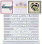 3D Backgrounds Metal Cutting Die for Scrapbooking, New Cutting Dies DIY Album Card Making Decor Paper Craft Metal Die Cuts Party Wedding Decorations (Common Blessing Words 4.5 X 3.5 In)