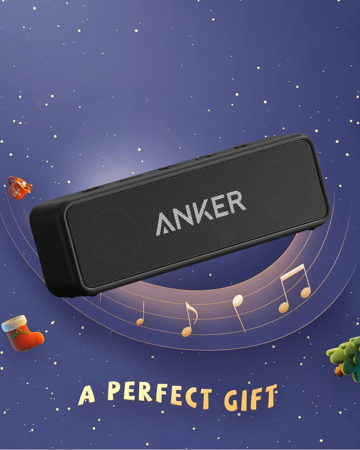 Anker  2 Portable Bluetooth Speaker Dual-Driver Wireless Stereo Pairing, Waterproof