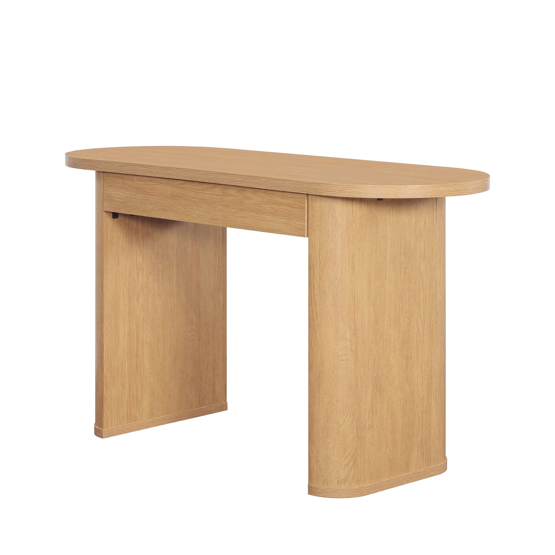 Juliet Oval Writing Desk, Light Honey Finish