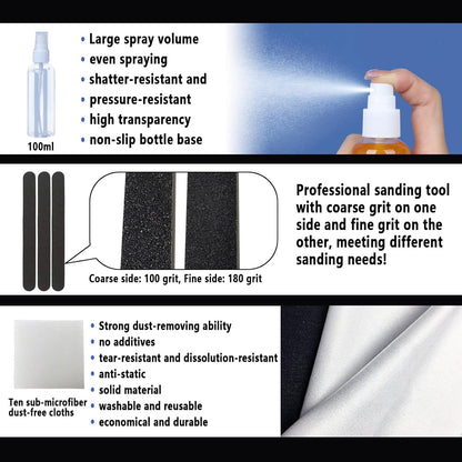 52 Pcs Resin 3D Printing Tool Kit with 304 Stainless Steel Resin Filter Funnel，Silicone Pad, Scraper，Tweezers & Cleaning Tools | Accessories for Model Removal, Resin Recycling & Post-Processing