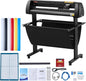 Vinyl Cutter 34Inch Bundle, Vinyl Cutter Machine Manual Vinyl Printer LCD Display Plotter Cutter Sign Cutting with Signmaster Software for Design and Cut,With Supplies, Tools
