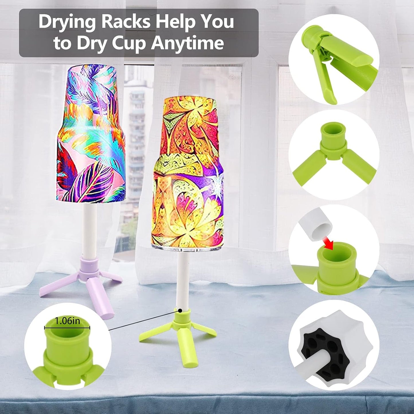 4 Cup Turner for Crafts Tumbler,Epoxy Glitter 4 Arms Tumbler Full Kits,Diy Cuptisserie Turner,Cup Spinner Machine Kit for Crafts Epoxy Tumbler