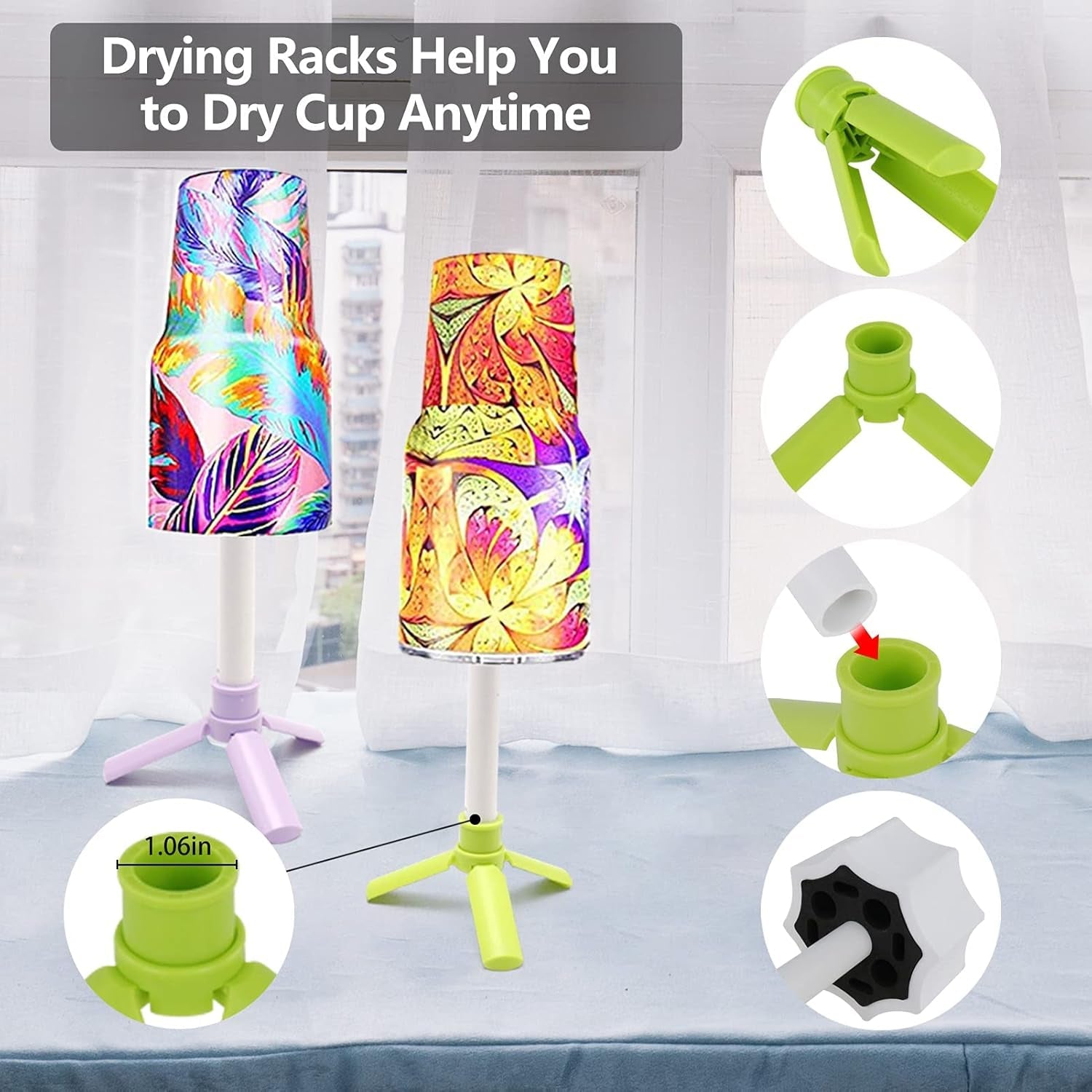 4 Cup Turner for Crafts Tumbler,Epoxy Glitter 4 Arms Tumbler Full Kits,Diy Cuptisserie Turner,Cup Spinner Machine Kit for Crafts Epoxy Tumbler