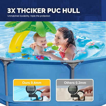 10Ft X 30In Metal Frame above Ground Swimming Pool, Round