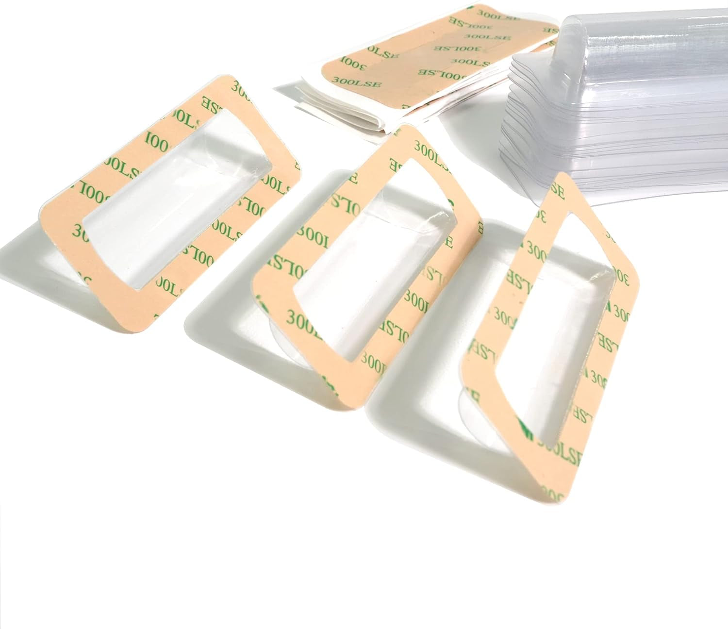 UPTTHOW Clear Plastic Dome Lip Balm Money Holder Craft Waterproof Rectangle Chapstick Money Cash Pounches Gift with Adhesive Back Card Making-20Packs