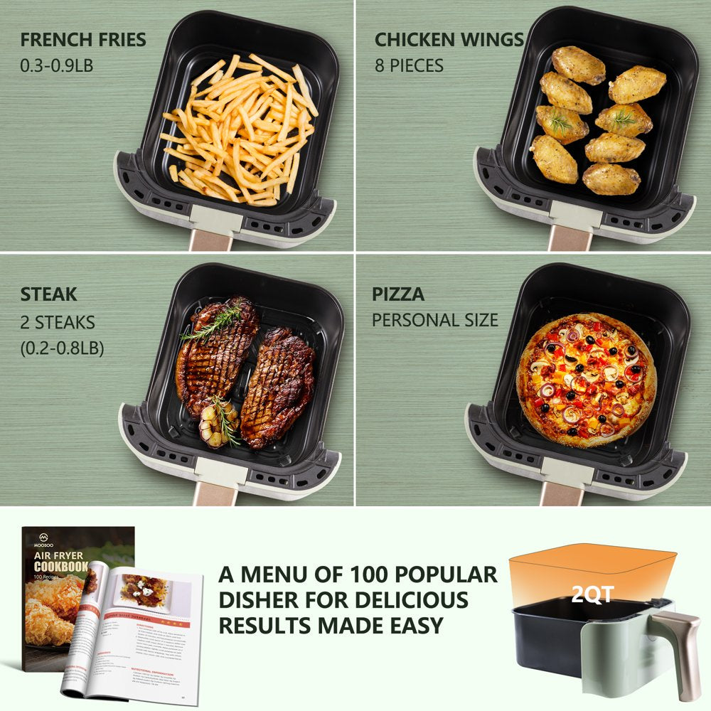 Innovative Touchscreen Air Fryer by  - 2 Quart, 8 Presets for Fries/Chicken/Snacks