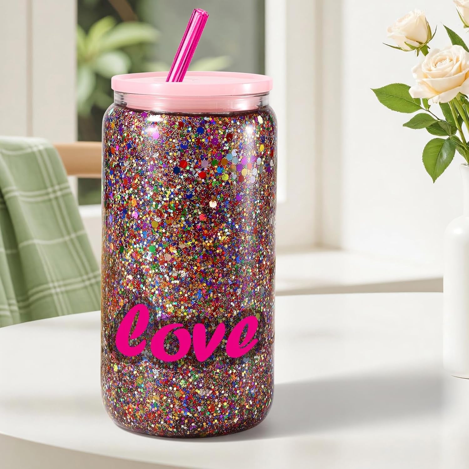 Snow Globe Tumbler Supplies, Snowglobe Tumbler Supplies Kit for DIY Glitter Snow Globe Tumbler Craft