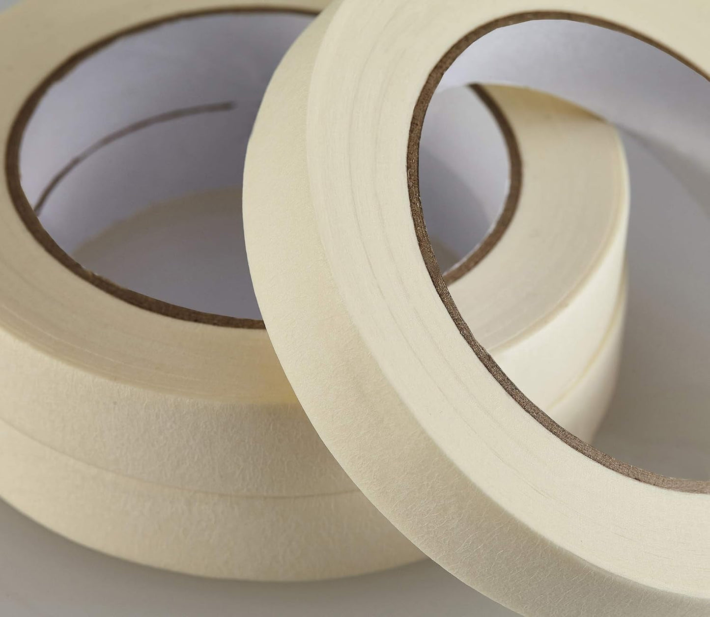 Lichamp Masking Tape 10 Pack General Purpose Beige White Color, 0.75 Inch X 55 Yards X 10 Rolls (550 Total Yards), for Painting, Home, Office, School Stationery, Arts, Crafts Etc. (3004)