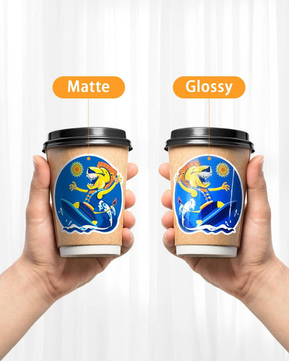 Lzerking Premium Printable Vinyl for Inkjet Printer Sticker Papers 200 Matte 8.5’’X11’’ Waterproof White Lables Decal Paper for Cricut