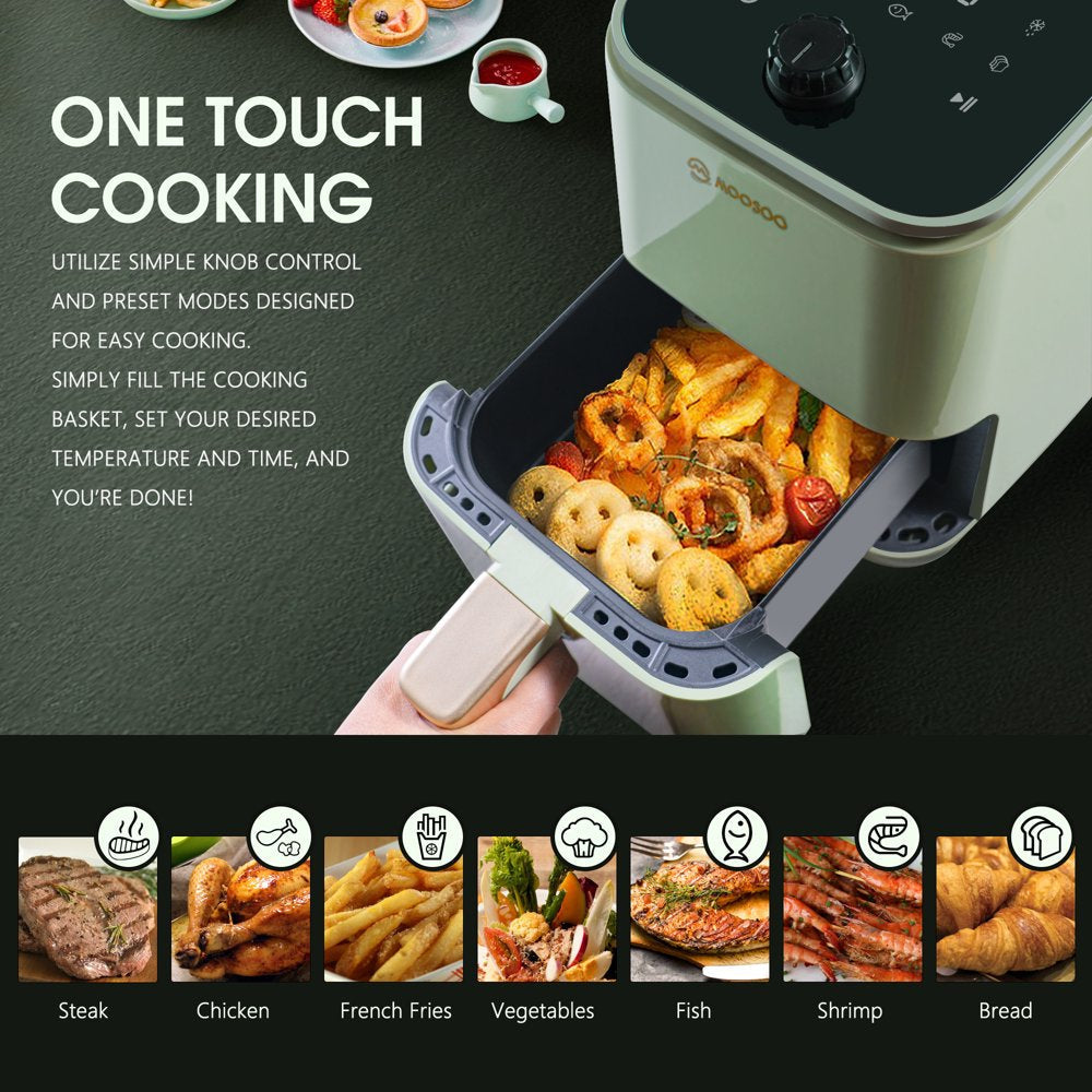 Innovative Touchscreen Air Fryer by  - 2 Quart, 8 Presets for Fries/Chicken/Snacks