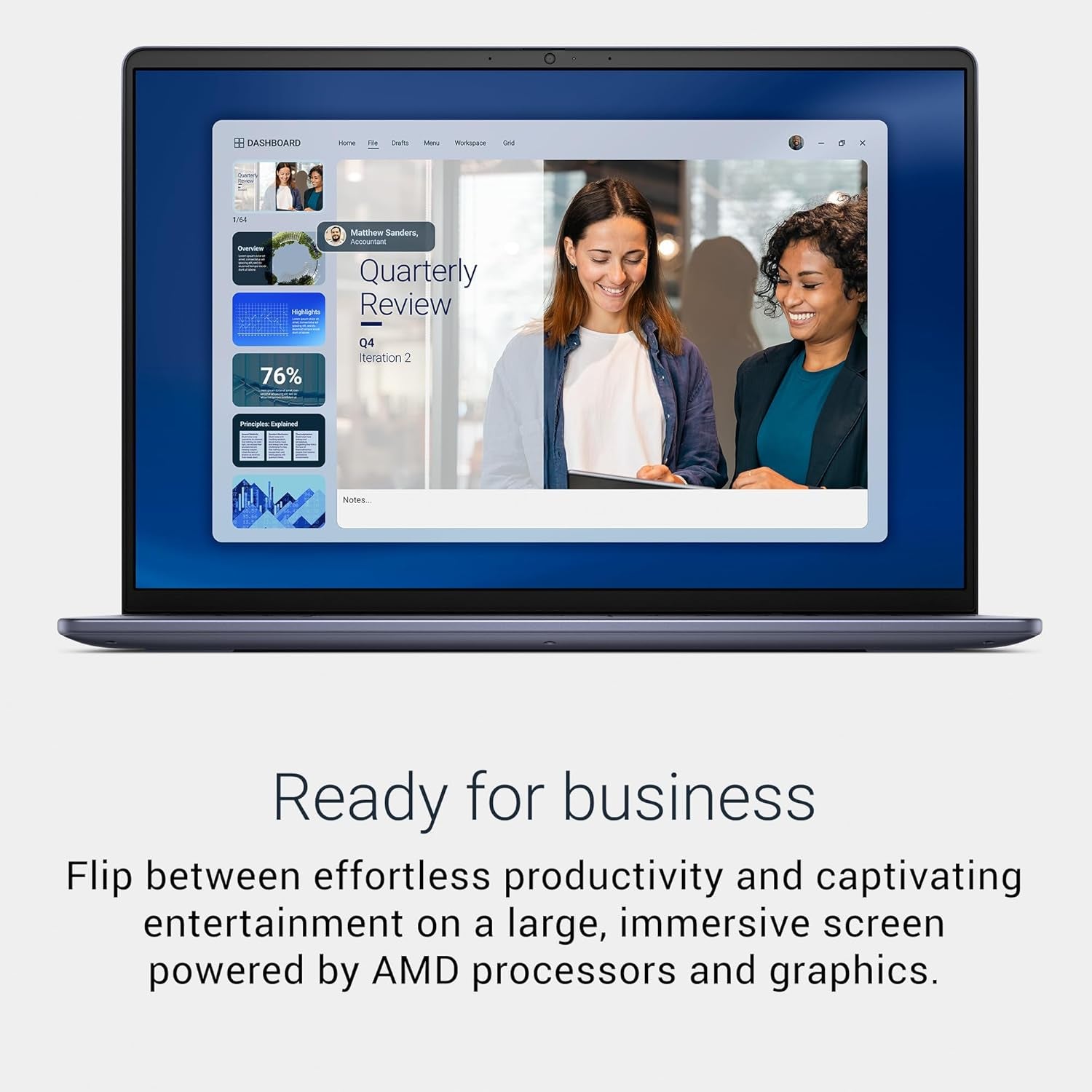 Dell 16 Laptop Dc16256-16-Inch FHD+ 300Nits Display, AMD Ryzen 7 250, AMD Radeon Graphics, 16GB Memory, 1TB SSD, Backlit Keyboard, 1 Year Dell Care plus Service and Accidental Damage-Windows 11 Home