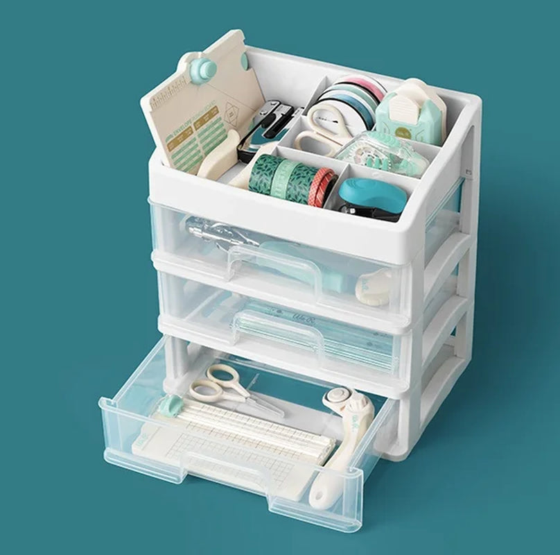 We R 3-Drawer Plastic Storage-11"X8"X12.5" Case