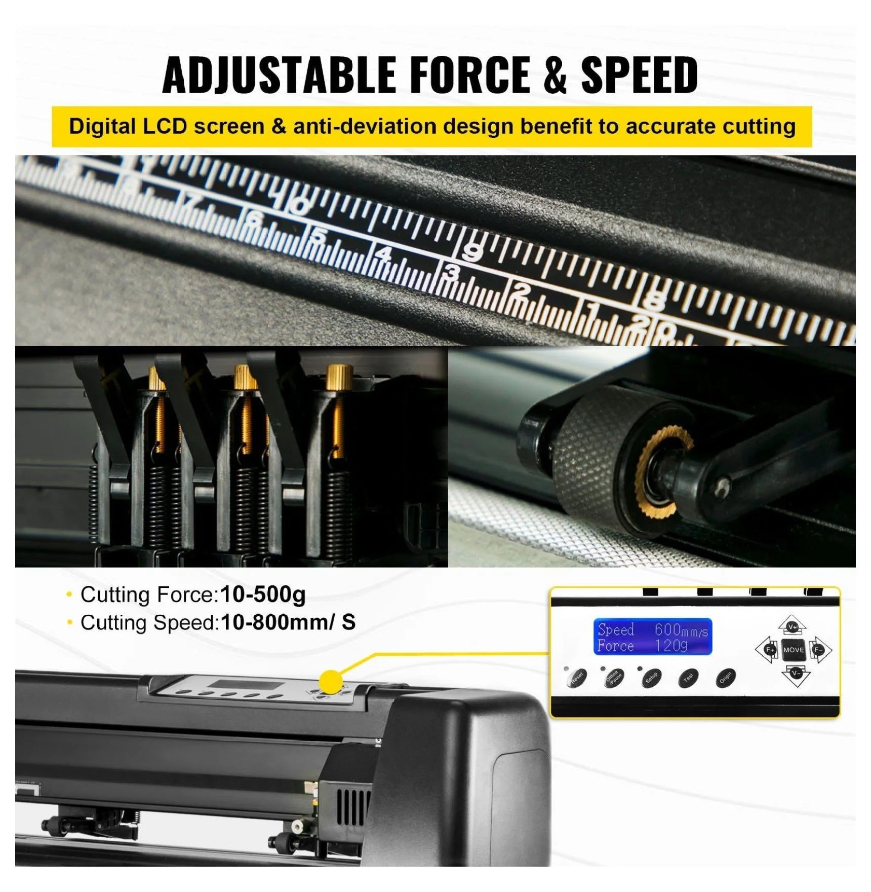 53 Inch Vinyl Cutter Machine, 1350Mm Plotter Cutter with LCD Display & Signmaster Software, PC ONLY - Sign Making Machine with Stand