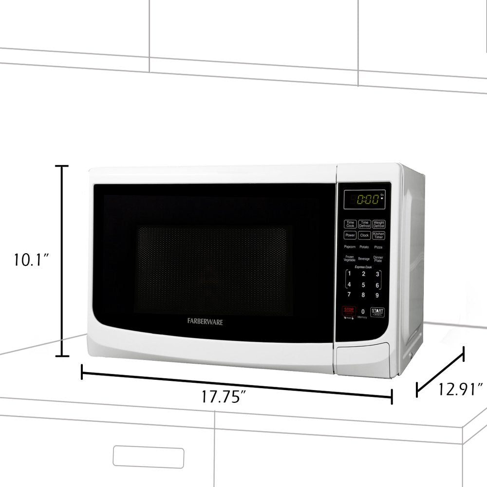 Classic 0.7 Cu. Ft. 700W Microwave Oven, White