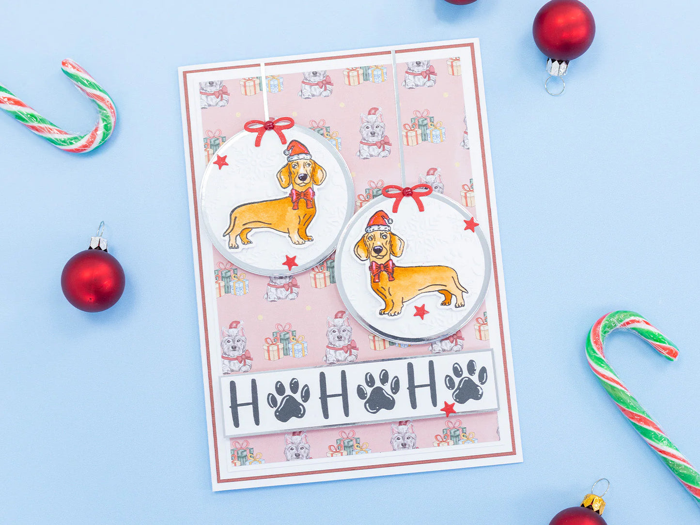 Crafter'S Companion Santa Paws Clear Acrylic Stamp - Deck the Paws