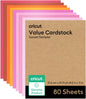 Cricut Value Cardstock Paper, Sunset Sampler - 80 Sheets (8.5" X 11") - Compatible with Joy Xtra, Explore, & Maker Machines - Letter Size