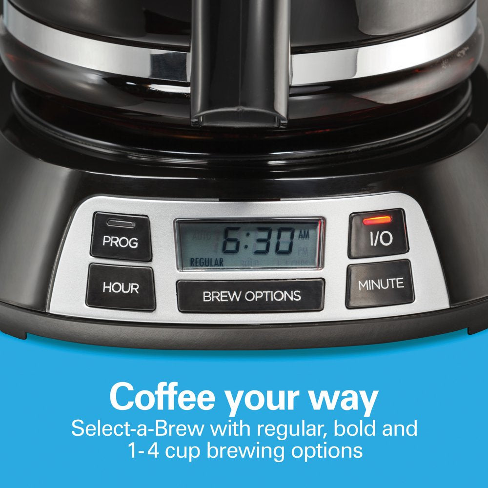 Programmable Coffee Maker, 12 Cups, Stainless Steel Accents, New, 49630