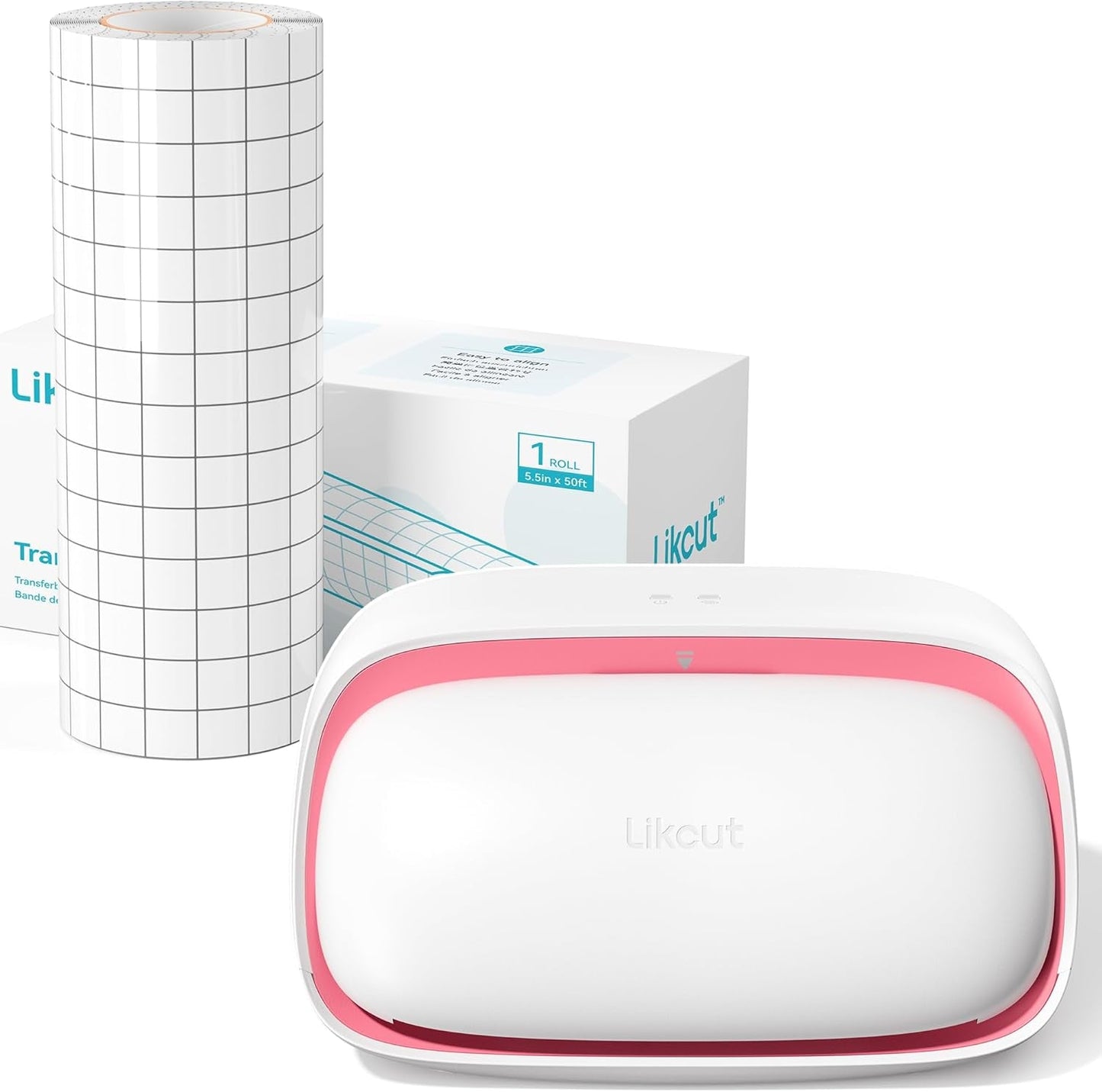 Likcut Glee S501 Vinyl Cutting Machine, Likcut Clear Vinyl Transfer Paper Tape Roll (5.5In X 50Ft)