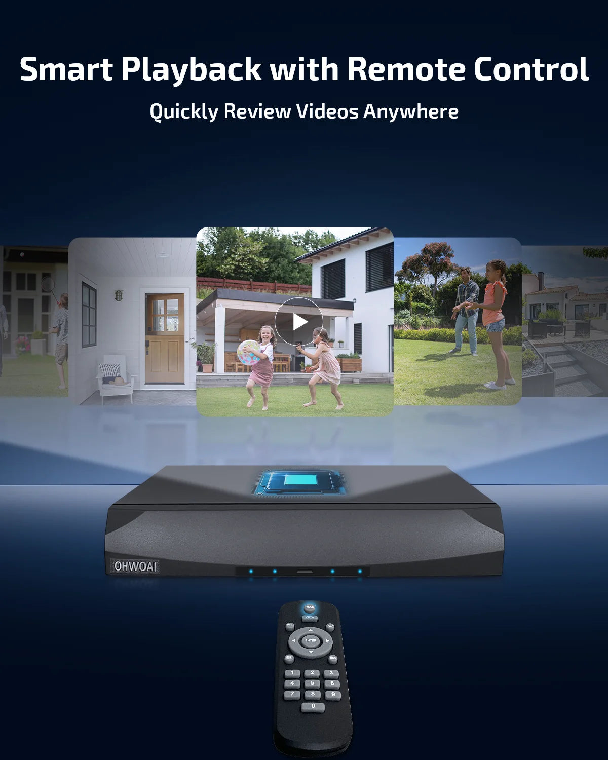 5MP Poe Security Camera System Outdoor, AI Detection, 4CH NVR with 500GB HDD
