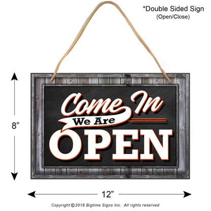 Signs Open Closed Sign for Business Door - Reversible Double Sided | 1