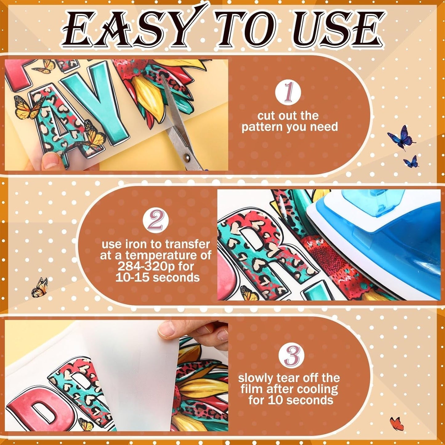 Tellingyou 36 Sheets Iron on Transfers Patches Dtf Ready to Press Vinyl Iron on Patch Embroidered Applique for T Shirt Jacket Pillow Covers Backpack Hoodies DIY Decorations(Black Girl)