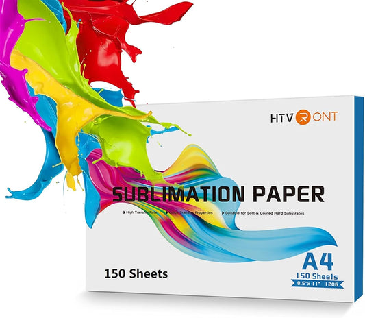 Sublimation Paper 8.5 X 11 Inches - 150 Sheets Sublimation Paper Compatible with Inkjet Printer 120Gsm