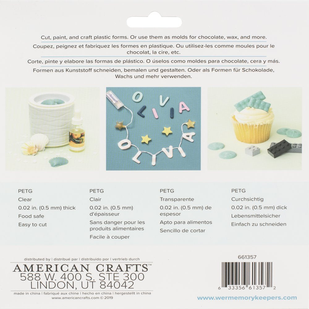 Mold Press Plastic Sheets 6/Pkg-Clear