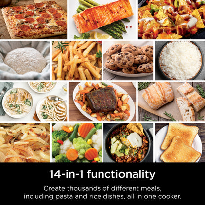 Combi All-In-One Multi-Cooker, 14-In-1 Functions, Oven, Air Fryer, Bake, Slow Cook, 3 Accessories, Stainless Steel