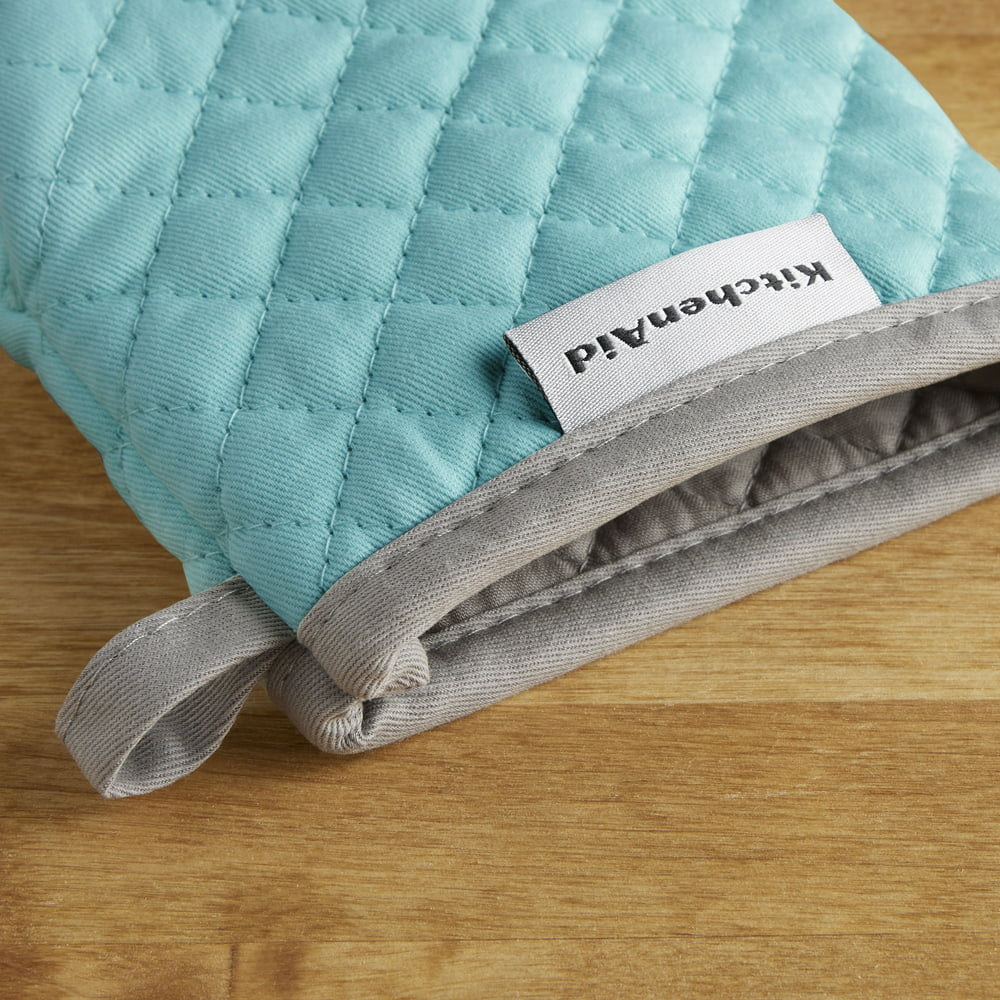 Asteroid Mini Oven Mitt Set, Aqua, 5.5"X8", Set of 2