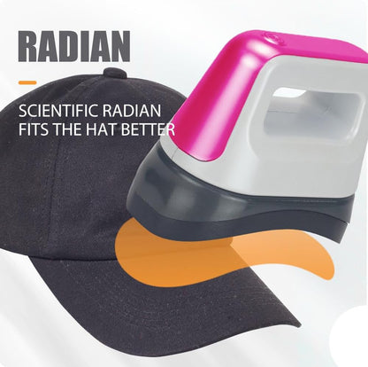 Hat Heat Press，Hat Press， Mini Heat Press，Hat Press Heat Machine for Caps，Heat Press Machine for T Shirts，6.2 * 3.3 in Curved Ceramic-Coated Heat Plate, Easy Temperature Control with Safety Base