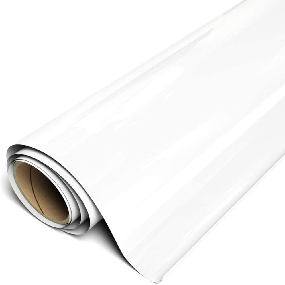 Stretch Easyweed HTV Iron on Heat Transfer Vinyl 11.8" X 30Ft (10 Yards) Roll - White