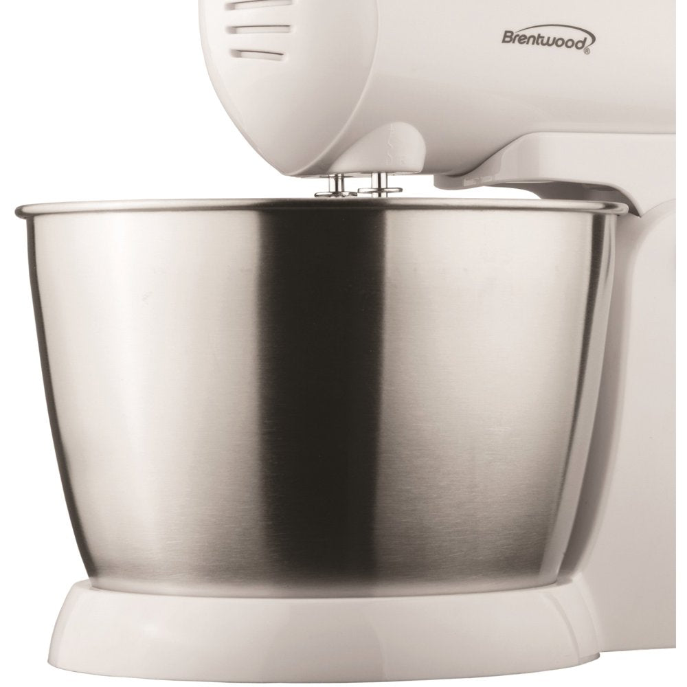 Brentwood SM-1152 200W Stainless Steel 5-Speed Stand Mixer with Bowl