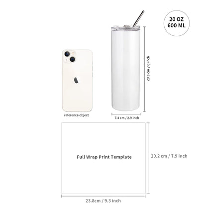 12 L Sublimation Oven Machine with 20 OZ Sublimation Tumblers, Cup Tumbler Cradle, Shrink Wrap Films and Heat Blower Foldable Handle