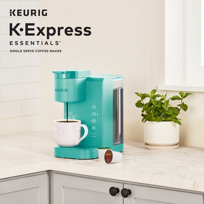 K-Express Essentials Single-Serve K-Cup Pod Coffee Maker, Teal