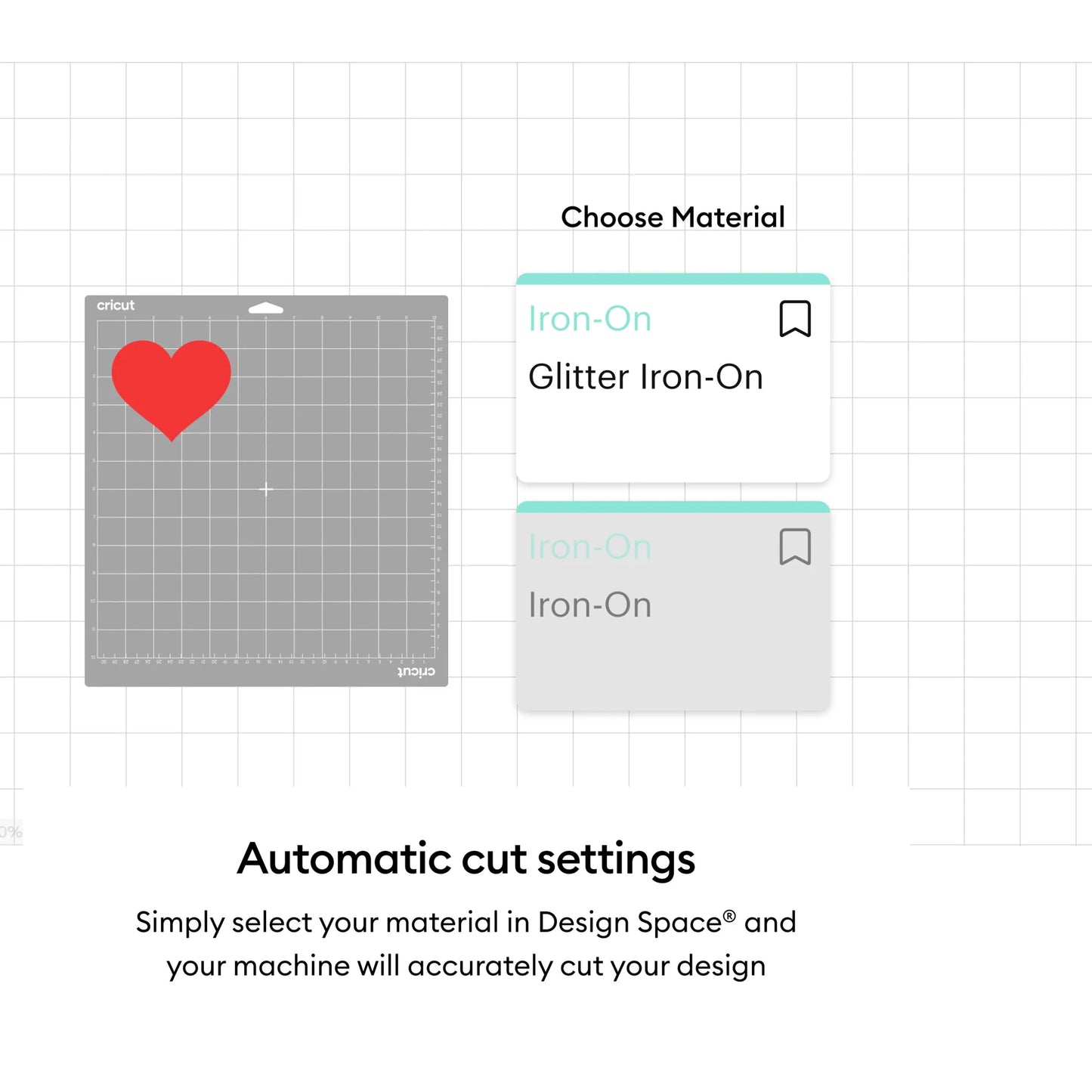 Cricut Glitter Iron-On, White, 12 X19, Roll