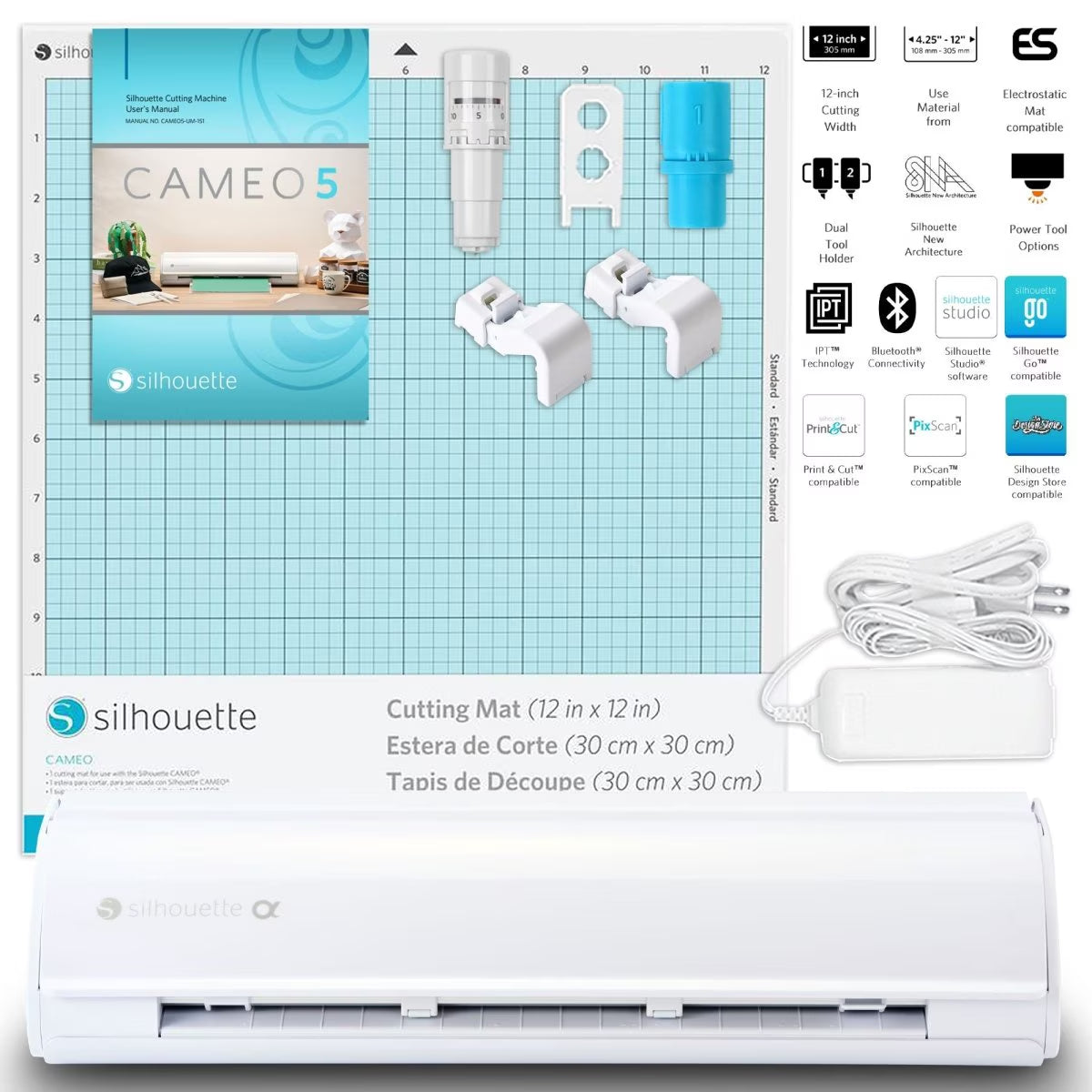 Bernette B79 Sewing & Embroidery Machine with Silhouette Cameo 5 Alpha