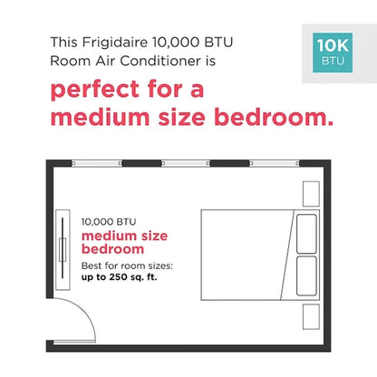 10,000 BTU 3-In-1 Portable Room Air Conditioner, White