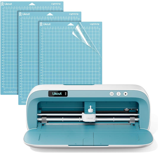 Portable Vinyl Cutter S41 with 8.5" X 12" Lightgrip Cutting Mats for Craft DIY with Precision Grid for DIY Paper, Stickers & Cardstock