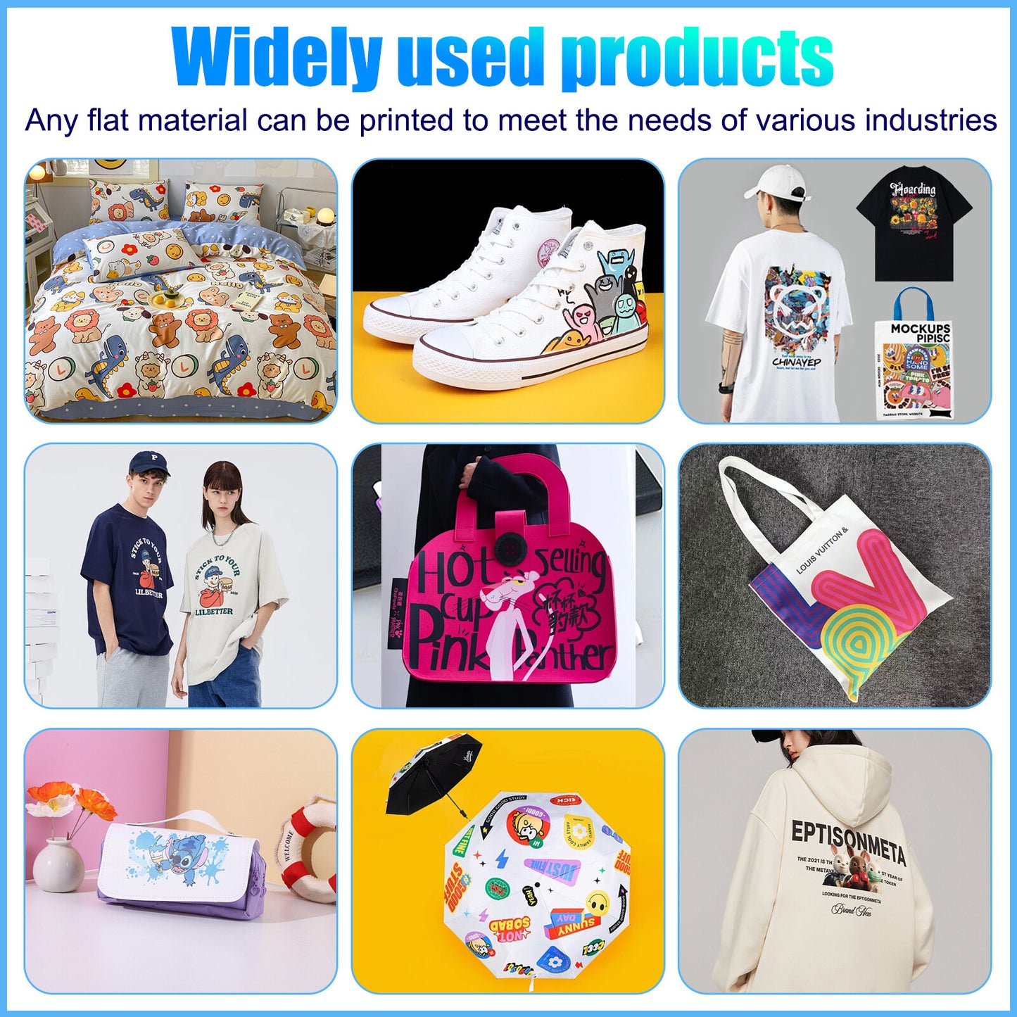 A3 DTF Roll Printer Direct to Film for T-Shirt Epson1390 Head 500Ml DTF INK US