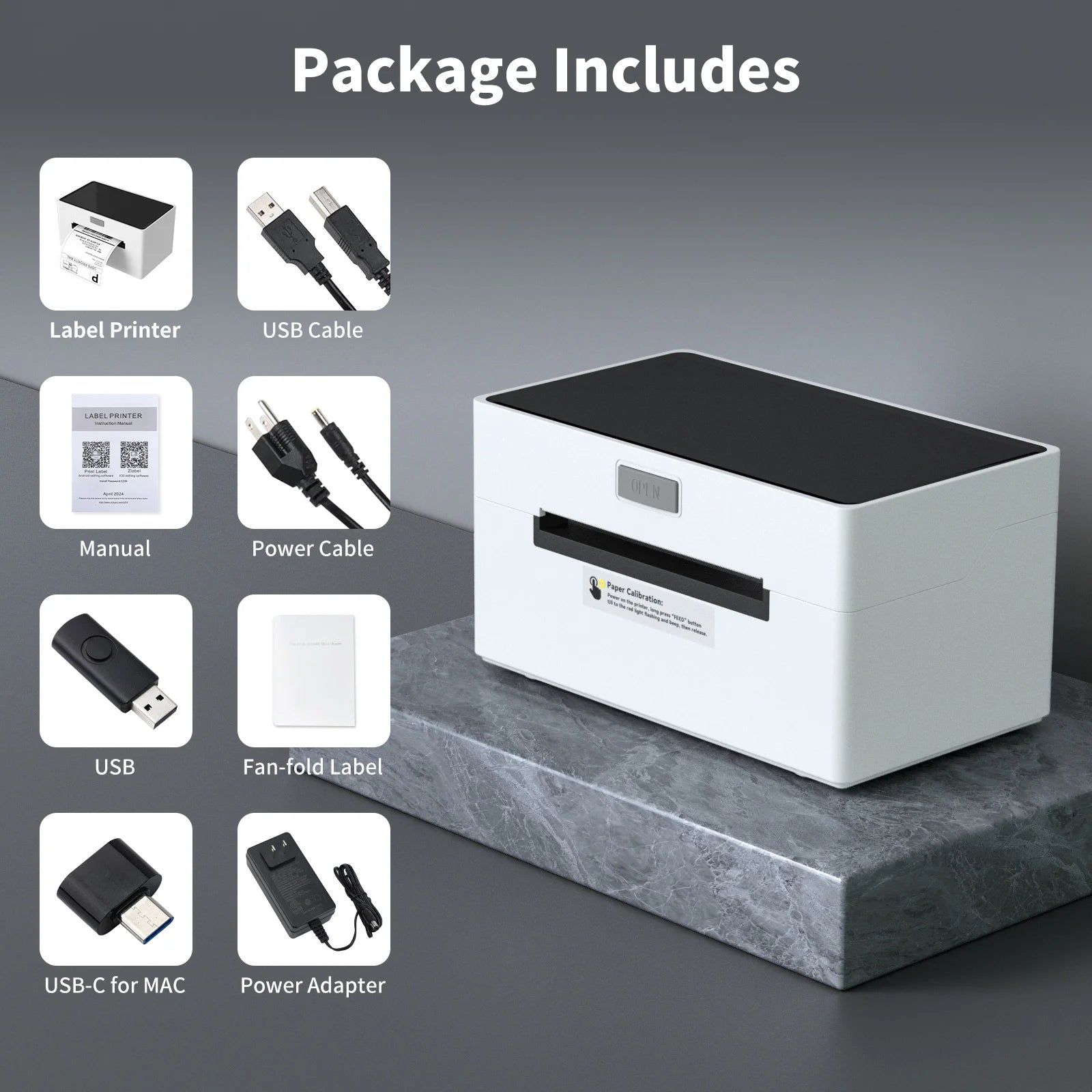 4×6 in Bluetooth Shipping Thermal Label Printer,Portable Label Printer,Compatible with Android、Iphone、Windows＆Mac,Widely Used for Home＆Small Businesses and Office