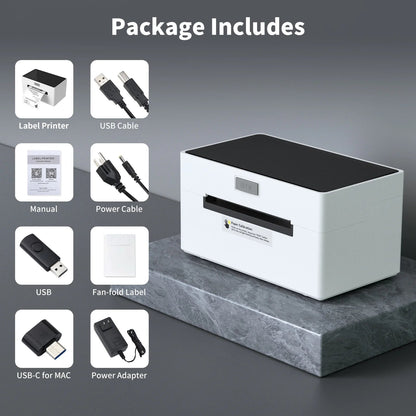 4×6 in Bluetooth Shipping Thermal Label Printer,Portable Label Printer,Compatible with Android、Iphone、Windows＆Mac,Widely Used for Home＆Small Businesses and Office