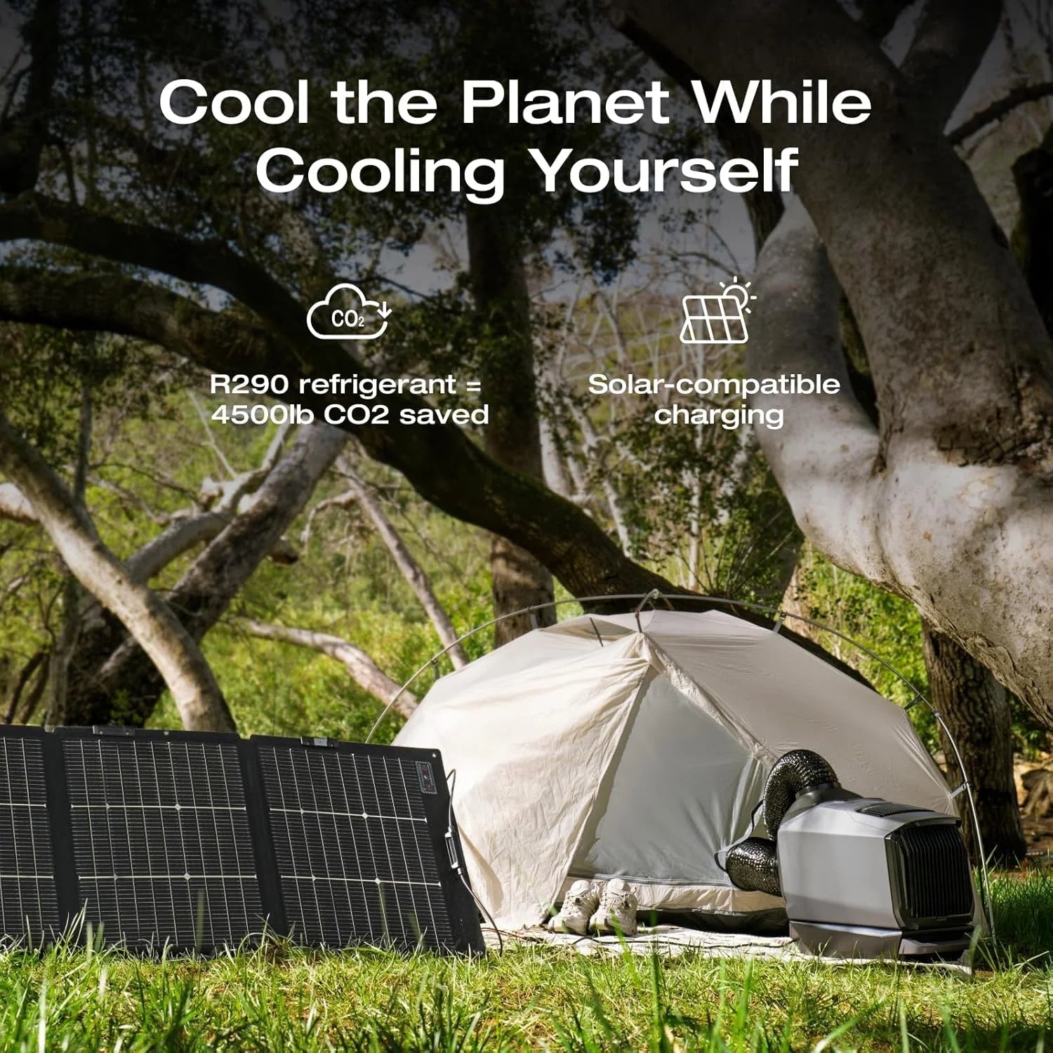 WAVE 3 Portable Air Conditioner, 1800W/6100 BTU Cooling and 2000W/6800 BTU Heating, 1000W Fast Charging in 75 Mins, 8H Wireless Running, APP Control, for Camping, Vanlife, Rvs